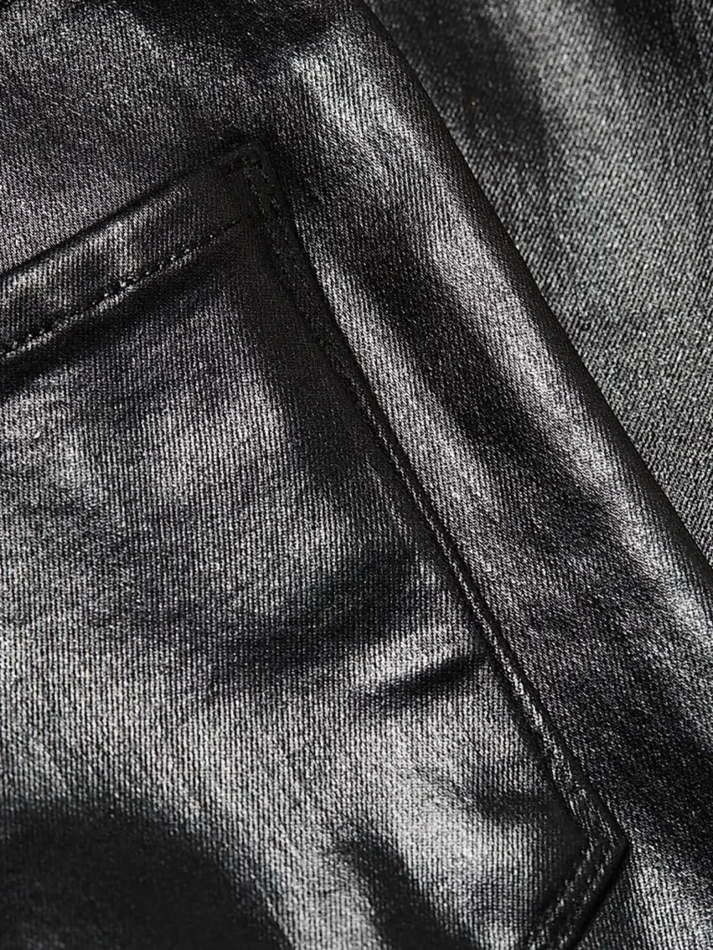 L’Agence Margot Coated Crop Skinny Jean in Black Size 27 ‘Super Stretch’